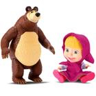 Boneca Masha E O Urso Original De Vinil - Divertoys