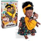 Boneca menina Ayana Mãe E Filha Articulada grande - Adijomar