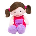 Boneca Menina Baby Sorridente Roupa Rosa 29cm Infantil