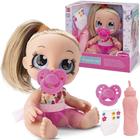 Boneca Menina Little Rainbow Faz Xixi Com Mamadeira Chupeta