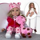 Boneca Infantil Com Roupa de Xodo Bege Realista - Chic Outlet