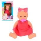 Boneca Miketa Baby Amiguinha Com Chupeta Miketa 1126 Brinquedo