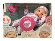 Boneca Miya Menina Bebê Reborn 45cm C/ Acessórios - Cotiplás