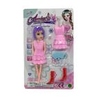 Boneca Modelo com Vestidinho Variados - Display com 24 Unidd