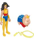 Boneca Mulher Maravilha E Porquinho Pb Fisher - Superpets - Mattel