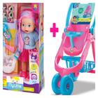 Boneca My Little Collection Descolada + Carrinho de Boneca Baby Alive / KIT