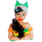 Boneca Namoradeira Grande Cabelo Escuro com Laço Decorativa - Brasileirinha