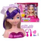 BONECA BUSTO “NANCY HAIR SHINY” PARA FAZER PENTEADOS E MAQUIAGEM – SUPER  TOYS – REF. 518