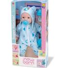 Boneca New Born - Brinacndo de Pijama - Menina - Divertoys