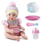 Boneca NEW BORN Brincar de Papinha Menina Divertoys