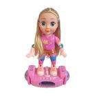 Boneca no Hoverboard Skate Elétrico e Melodia - TOYKING