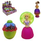 Boneca Perfumada Mini Cupcake Girl Com Luz A Bateria