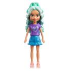 Boneca polly pocket impulse - amiga polly cabelo turquesa - hkv81