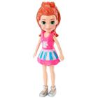 Boneca polly pocket impulse - lila - vestido rosa - gkl32