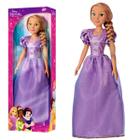 Boneca Princesa Disney Rapunzel Grande 55cm Original Articulada Em Vinil Brinquedo Menina Novabrink