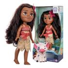 Boneca Princesa Moana E Porquinho Puá Original Disney - Kit Infantil Brinquedos Cotiplás