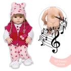 Boneca Reborn 100% Silicone Girafinha Que Fala Com Kit Itens - Cegonha Reborn Dolls