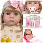 Boneca Reborn 100% Silicone Vestido Coroa Pode Dar Banho - Cegonha Reborn Dolls