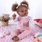 Boneca Reborn BABESIDE Black Girl 50 cm afro-americana