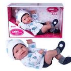 Boneca Reborn Baby Anny Doll Menino com Cabelo para Crianças a partir de 3 Anos Cotiplás - 2440