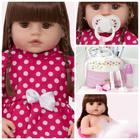 Boneca Reborn Barata Princesa + Enxoval Completo 20 Itens