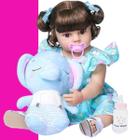 Boneca Reborn Bebê Realista Corpo de Silicone New Happy