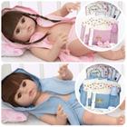 Boneca Reborn de Silicone Gêmeos Menina Menino Com Itens - Cegonha Reborn Dolls