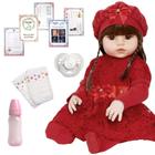 Boneca Reborn de Silicone Realista Pode Dar Banho 13 Itens - Cegonha Reborn Dolls