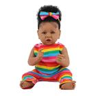 Boneca Reborn HOOMAI, garota afro-americana realista, 58 cm