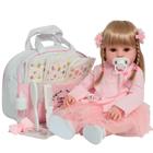 Boneca Reborn Loira Princesa 100% Vinil + Lindo Enxoval - Cegonha Reborn Dolls