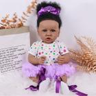 Boneca Reborn MAIHAO Audrey Black Girl 56 cm com conjunto de presente