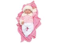 Boneca Reborn Menina Baby Brink 39cm - com Acessórios