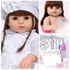 Boneca Reborn Menina Linda Corpo de Vinil Pode Dar Banho - Cegonha Reborn Dolls