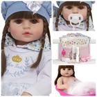 Boneca Reborn Menina Olhos Castanhos Recem Nascida Fofinha - Cegonha Reborn Dolls