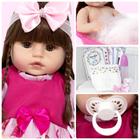 Boneca Reborn Menina Princesa Corpo Inteiro Silicone + Itens