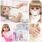 Boneca Reborn Realista Loira Fofa Com Bolsa Envio Imediato - Cegonha Reborn Dolls