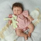 Boneca Reborn SCOM Lifelike Realistic Sleeping Girl de 45 cm