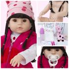 Boneca Reborn Silicone Bebê Realista Menina Girafinha Morena - Cegonha Reborn Dolls