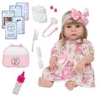 Boneca Reborn Silicone Realista Loira Com Bolsa Envio 24 Hrs - Cegonha Reborn Dolls