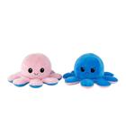 Boneca reversível Octopus Plushie Flip Brinquedo Show Mood de 20 cm - Wokex