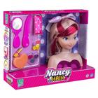 Boneca Salão Cabeleireira Maquiagem Busto Nancy Hair Com Acessorios - Supertoys