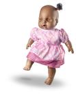 Boneca Super Macia Baby Bebê Judy Negra Milk Brinquedos 469