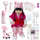 Boneca Tipo Reborn Baby Menina 52cm Girafinha Linda