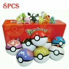 Boneca Toy Wokex Pokeball Character com 8 bonecos para crianças