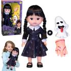 Boneca Vavazinha Com Mãozinha E Fantasminha Série Netflix Wandinha Wednesdey Addams - Angel Toys