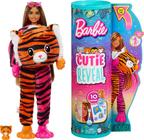 Bonecas Barbie e Acessórios, Cutie Reveal Doll com Mudança de Cor, Série Jungle