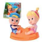 Bonecas Little Dolls Playground Gangorra Original Divertoys Kit Bonecos Crianças +3 Anos