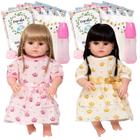 Bonecas Reborn Gêmeas Recém Nascidas Silicone Pode Molhar - Cegonha Reborn Dolls