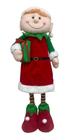 Boneco Ajudante De Papai Noel Duende Que Cresce Até 70cm