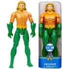 Boneco Aquaman Figura Herói DC Liga Justiça Articulado 30Cm